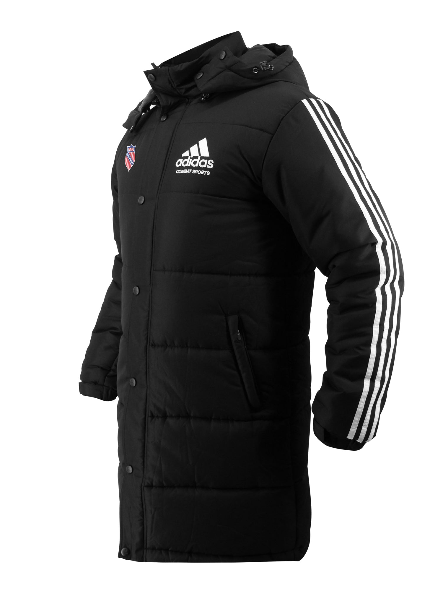 AAU Embroidered adidas Combat Sports Winter Long Padded Parka Jacket
