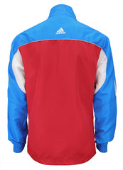 adidas Red White Blue Windbreaker Style Team Jacket Back View
