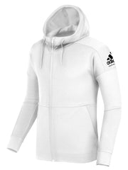 adidas Taekwondo Full Zipped Hooded Fleece Lined Sweatshirt Jacket