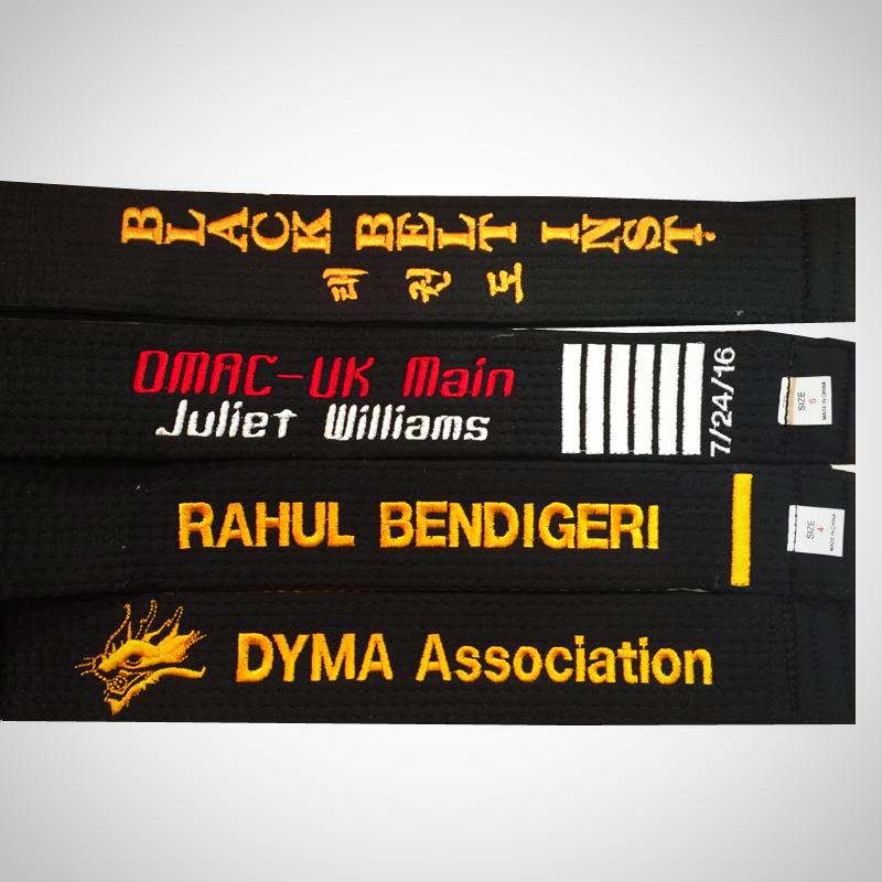 Embroidered adidas 1.5" Black Belt