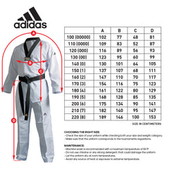 adidas Eco Fighter 3 III Taekwondo Sparring Uniform -  Ultralight 100% Polyester