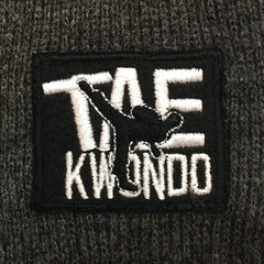 Winter Knit Hat with TAEKWONDO Embroidery